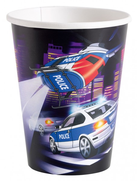 Frenzied Police Cars Paper Cup 266ml