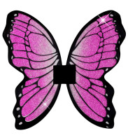 Vorschau: Glitter Schmetterlingsflügel in Pink