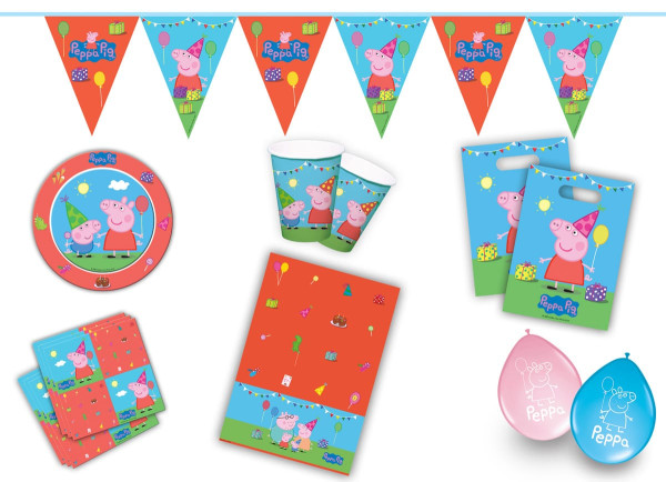 Peppa Pig Birthday party set 54 pieces