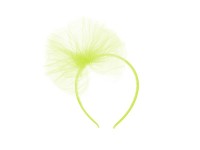 Anteprima: Fascia verde brillante con pompon in tulle
