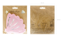 Preview: 20 Seashell Napkins Pink 13cm x 12.5cm
