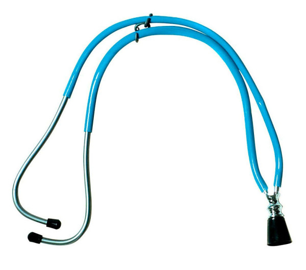 Blå läkare stetoskop