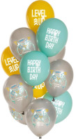Vorschau: 12 Tagessieger Geburtstags-Ballons 33cm