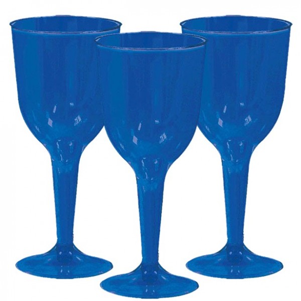 20 royal blue port wine glasses 295ml