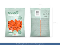 Vorschau: 100 Eco Pastell Ballons orange 26cm