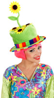 Widok: Kolorowy kapelusz ze słonecznikiem