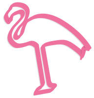 Flamingo Paradise cookie cutter