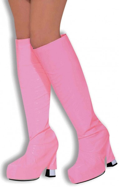 Pink 70s boot covers