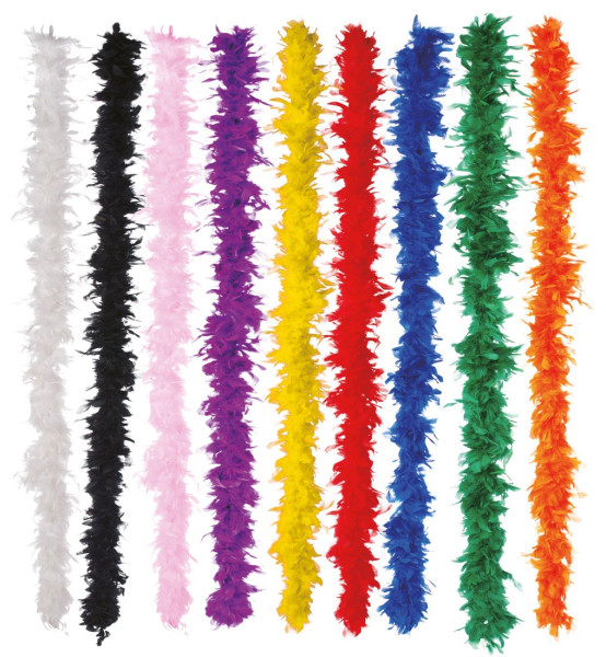Boa en plumes moelleuses en 7 couleurs