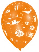Vista previa: 6 globos fiesta mar 27,5 cm
