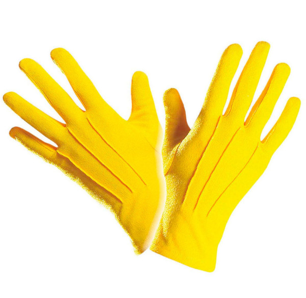 Solgule handsker