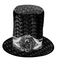 Gravedigger velvet top hat for men