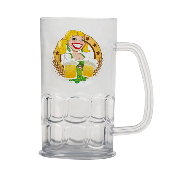 Oktoberfest beer mug made of plastic 0.5l