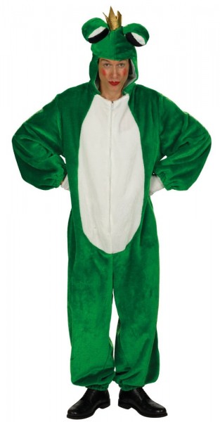 Plush frog prince jumpsuit costume