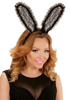 Headband decorated with ruffles bunny ears