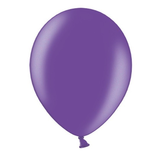 100 globos en violeta metalizado 36cm