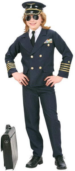 Børns pilot uniform kostume