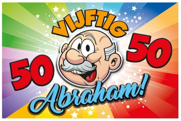 50 ° compleanno Abraham 3D Shield olandese