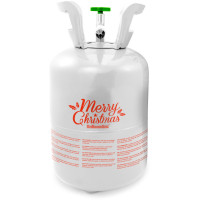 Vista previa: Botella de helio feliz Navidad con globos