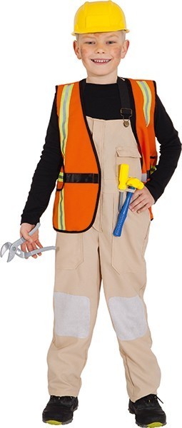 Construction worker Bobby children's costume
