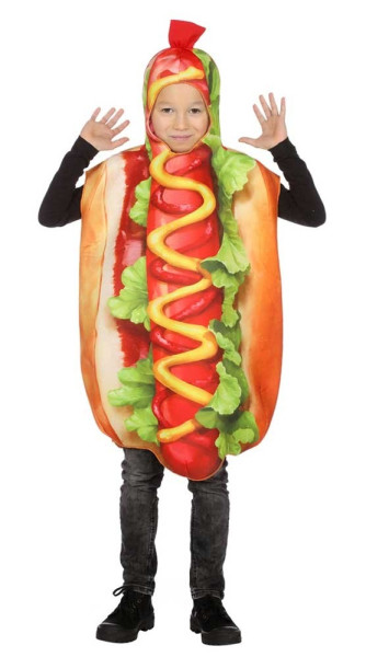 Instaluje kostium hotdoga dla dzieci