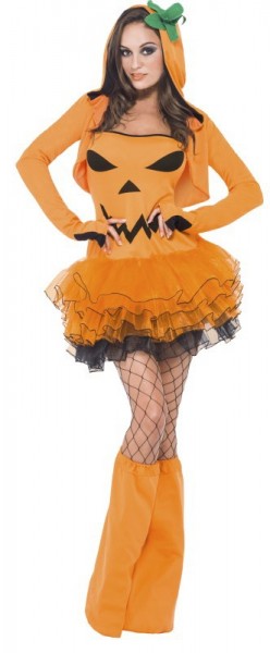 Seductive pumpkin costume yellow 3