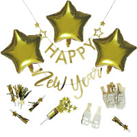 Vorschau: Happy New Year Partypaket 17-teilig
