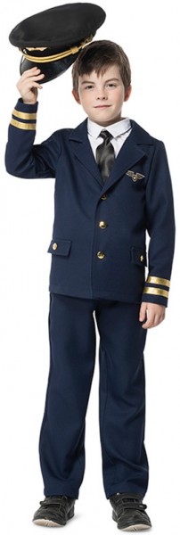 Pilot Flugkapitän Kostüm Für Kinder