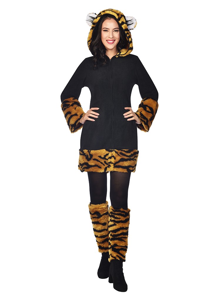 Karneval Tierkostüm Mottoparty Kleid Wildkatze Tiger Kostüm für Damen 