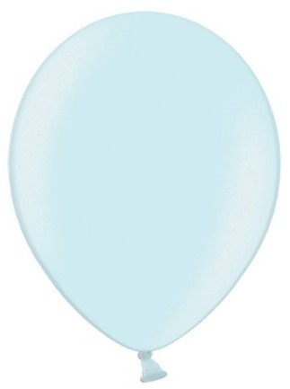 100 Celebration metalliska ballonger isblå 23cm