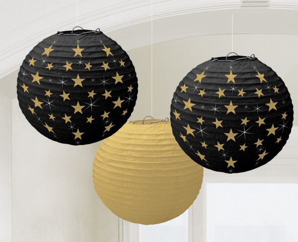 Hollywood Party Lantaarn Rond Stars & Starlets 24cm