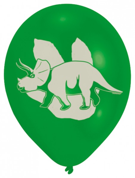 6 Globos de fiesta de dinosaurios Triceratop 3