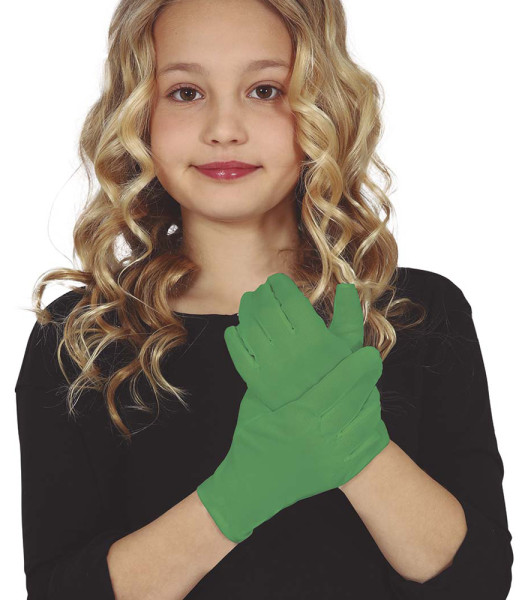 Handschuhe für Kinder in Dunkelgrün