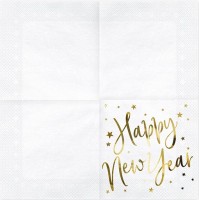 Preview: 20 VIP New Year napkins 33cm