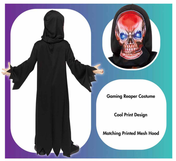 Kostium dla dzieci Gaming Reaper Horror