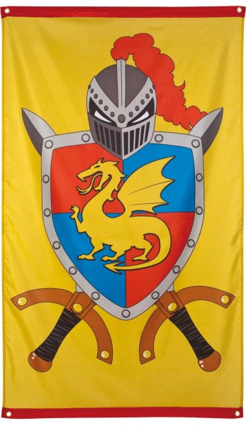 Drapeau armoiries de chevalier 150 x 90cm