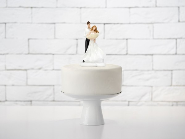 Bruidspaar met baby cake decoratie 15cm 3