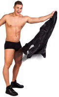 Seksowne spodnie Stripper z rzepem w kolorze czarnym