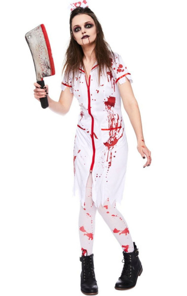 Verpleegster Mysty Horror Dames Kostuum