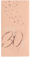Vorschau: 10 Rosy Blush 30th Birthday Servietten 33cm