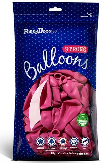50 feststjerner balloner lyserød 27cm