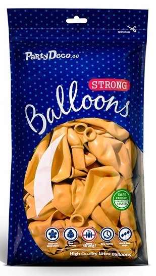 100 Partystar Luftballons gelb 30cm 2