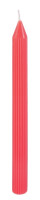 Preview: 2 Taper Candles Fluted Coral 2 x 25cm