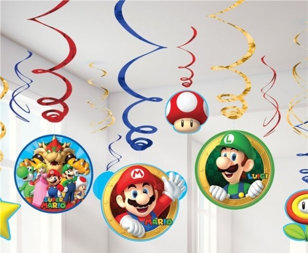 12 cintres spirales Super Mario World 61cm