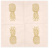 Aperçu: 20 serviettes ananas d'été Aloha 33cm