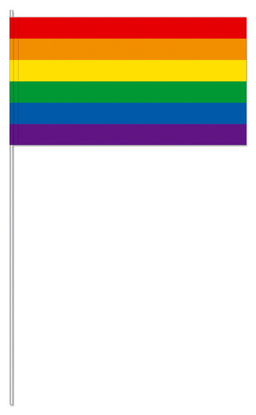 10 banderas de papel Pride con palo 39cm