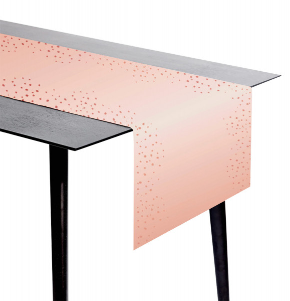 Chemin de table Elegant blush or rose 2,4 x 0,4 m