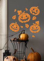 Preview: Window sticker Glittering pumpkin