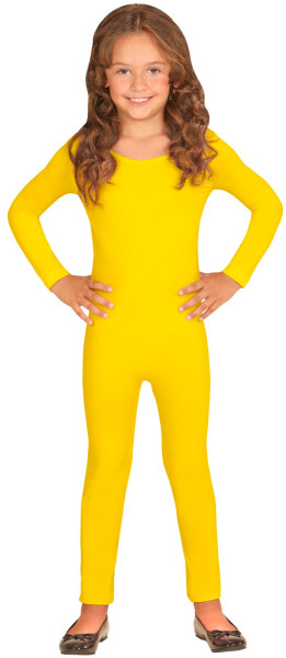 Body infantil de manga larga amarillo