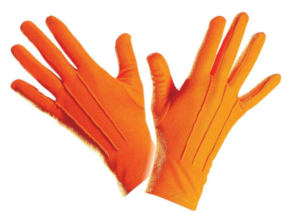 Orangefarbene Elegante Handschuhe